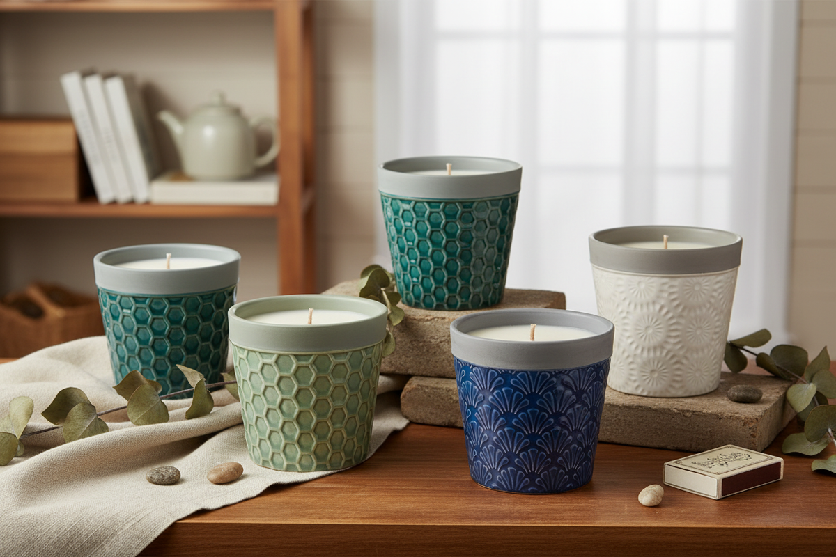 Home is Home large soy wax candle pots with British perfume oil fragrances