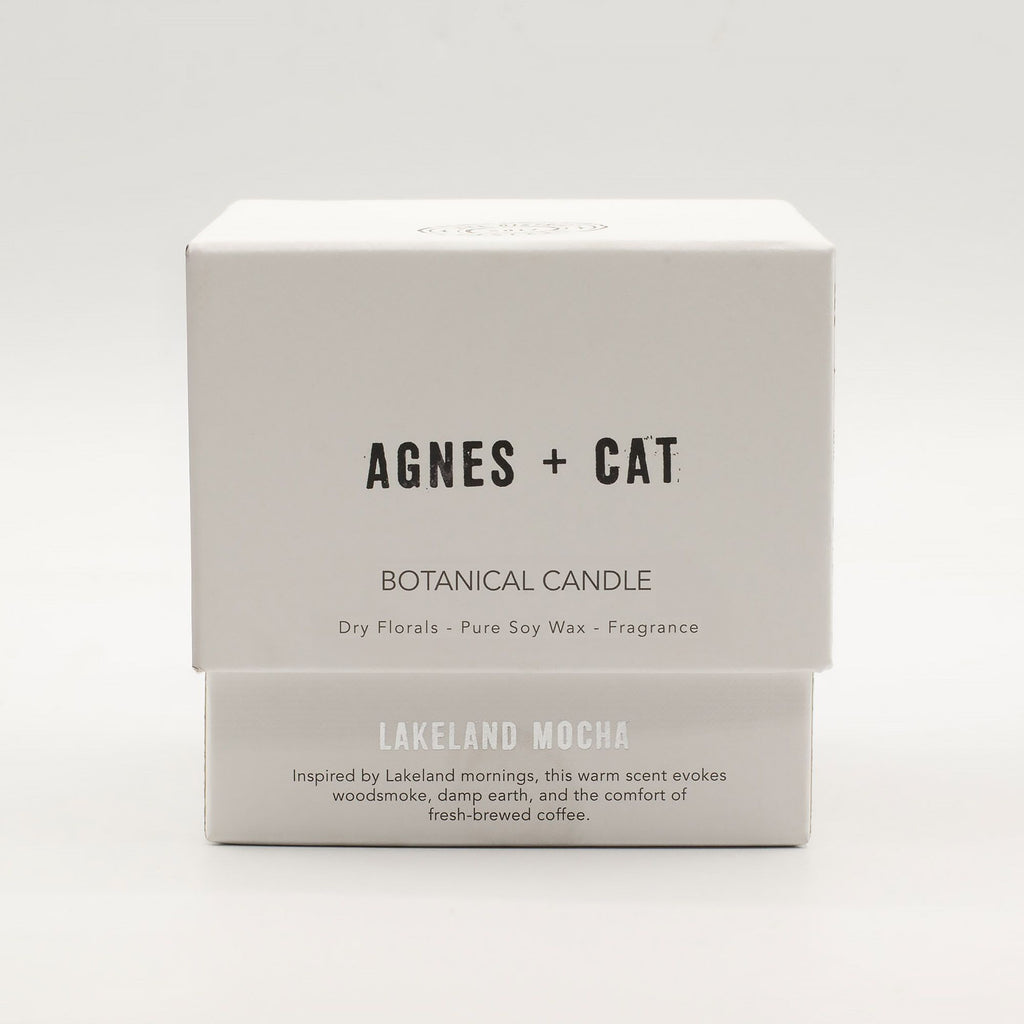 Agnes + Cat Botanical Soy Wax Candle - Lakeland Mocha - product view 6