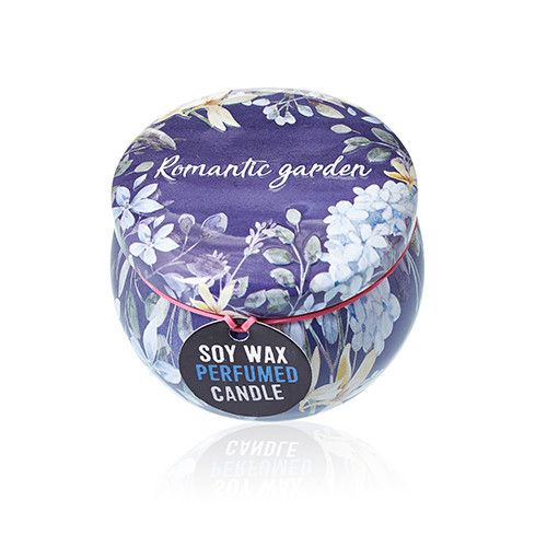 Art Tin Candle - Assorted Design - Romantic Garden - Tea & - product view 2