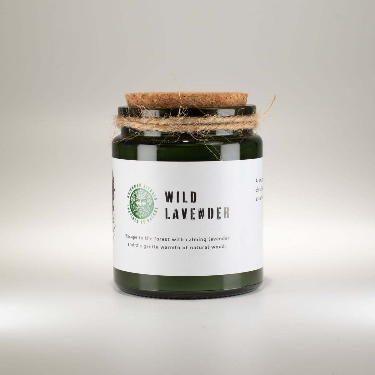 Greenman Woodwick Soy Candle - Wild Lavender - product view 5