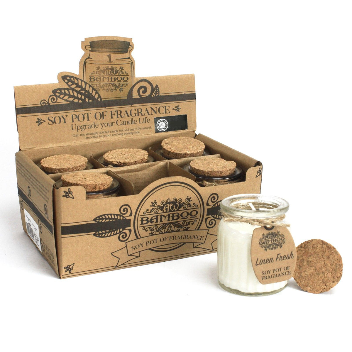 Linen Fresh Soy Pot of Fragrance Candles - product view 4