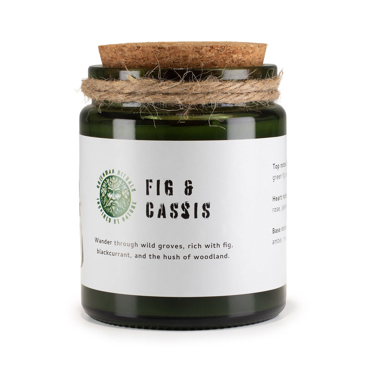 Greenman Woodwick Soy Candle - Fig & Cassis - product view 7