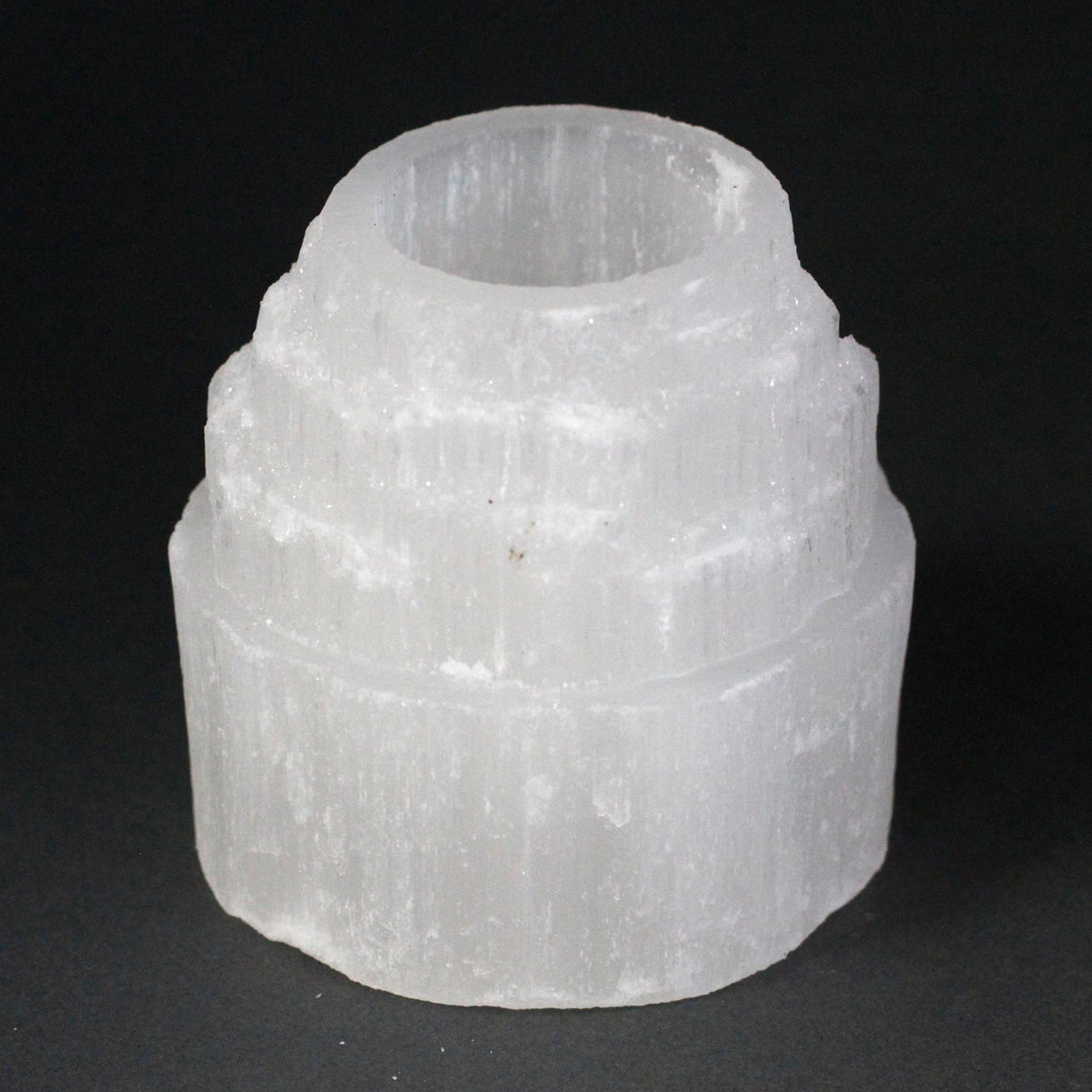 Selenite Mountain Top Candle Holder - 8 cm - product view 5