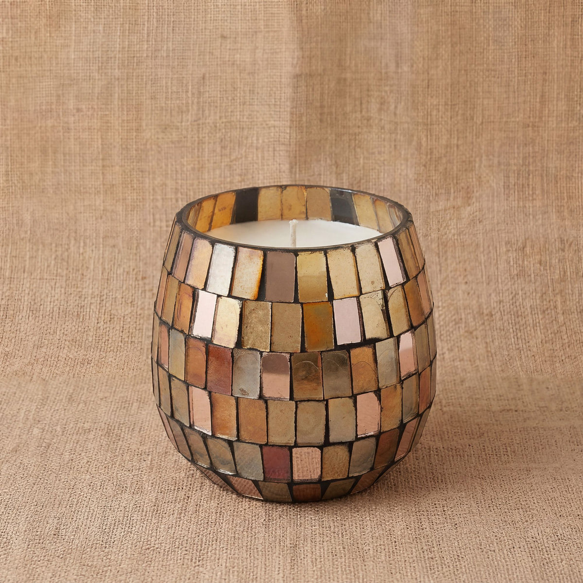 Small Glass Jar Candles - Amber Mosaic - product view 5