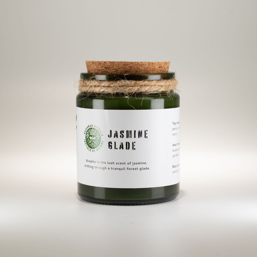 Greenman Woodwick Soy Candle - Jasmine Glade - product view 3