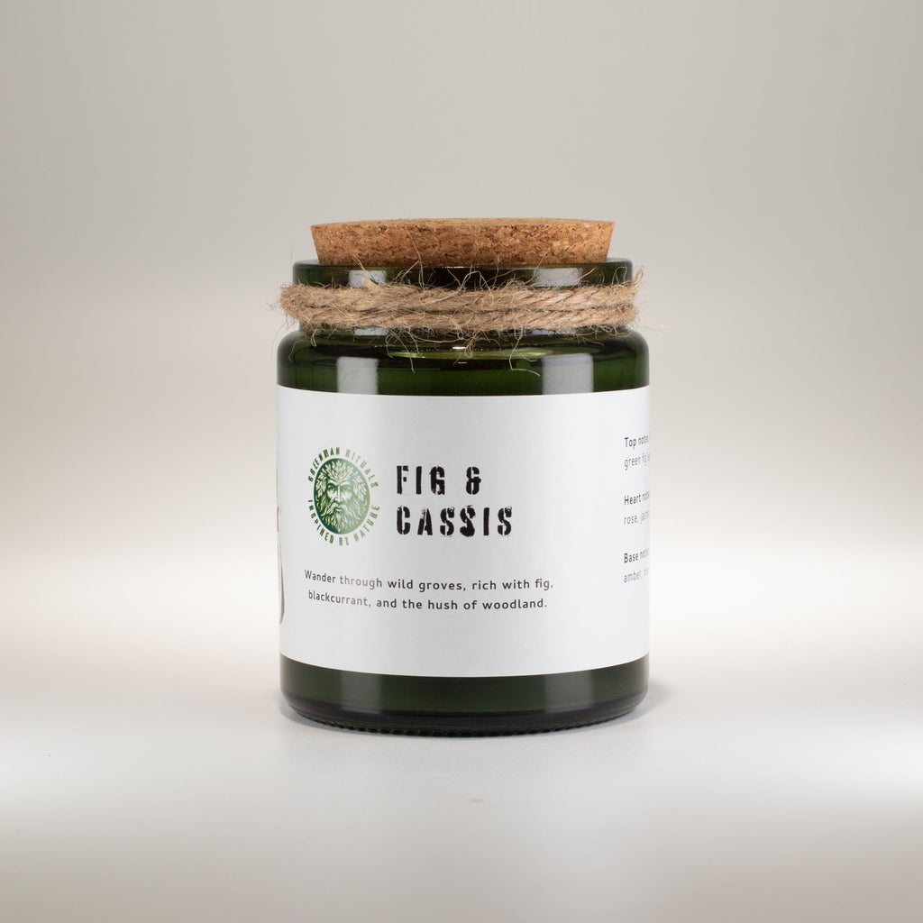 Greenman Woodwick Soy Candle - Fig & Cassis - product view 2