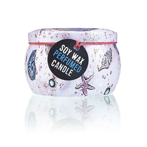 Art Tin Candle - Assorted Design - Sea life - Raspberry - product view 13