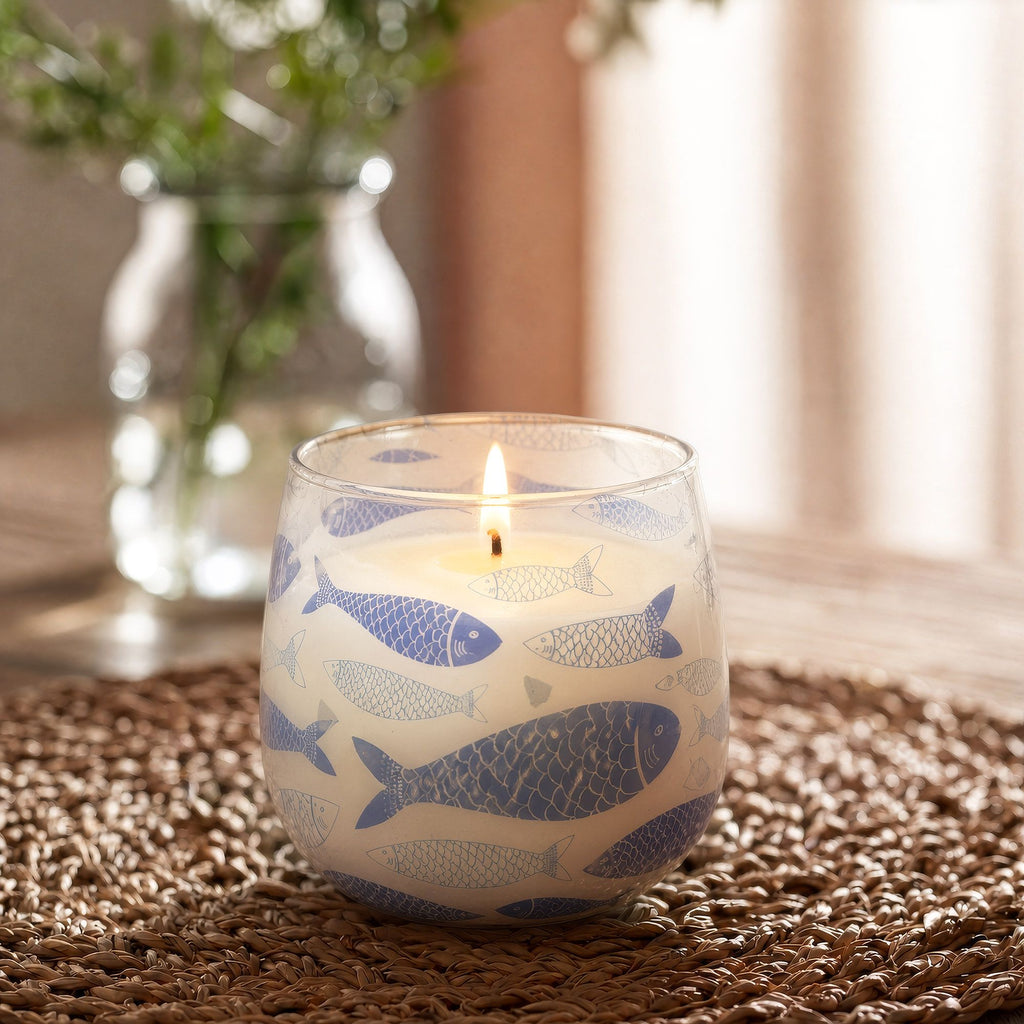 Medium Glass Jar Candles - Seabreeze - product view 2
