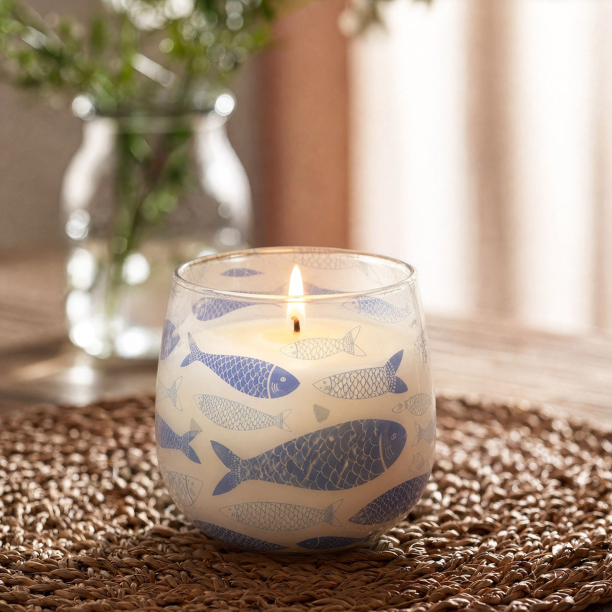 Medium Glass Jar Candles - Seabreeze - product view 2