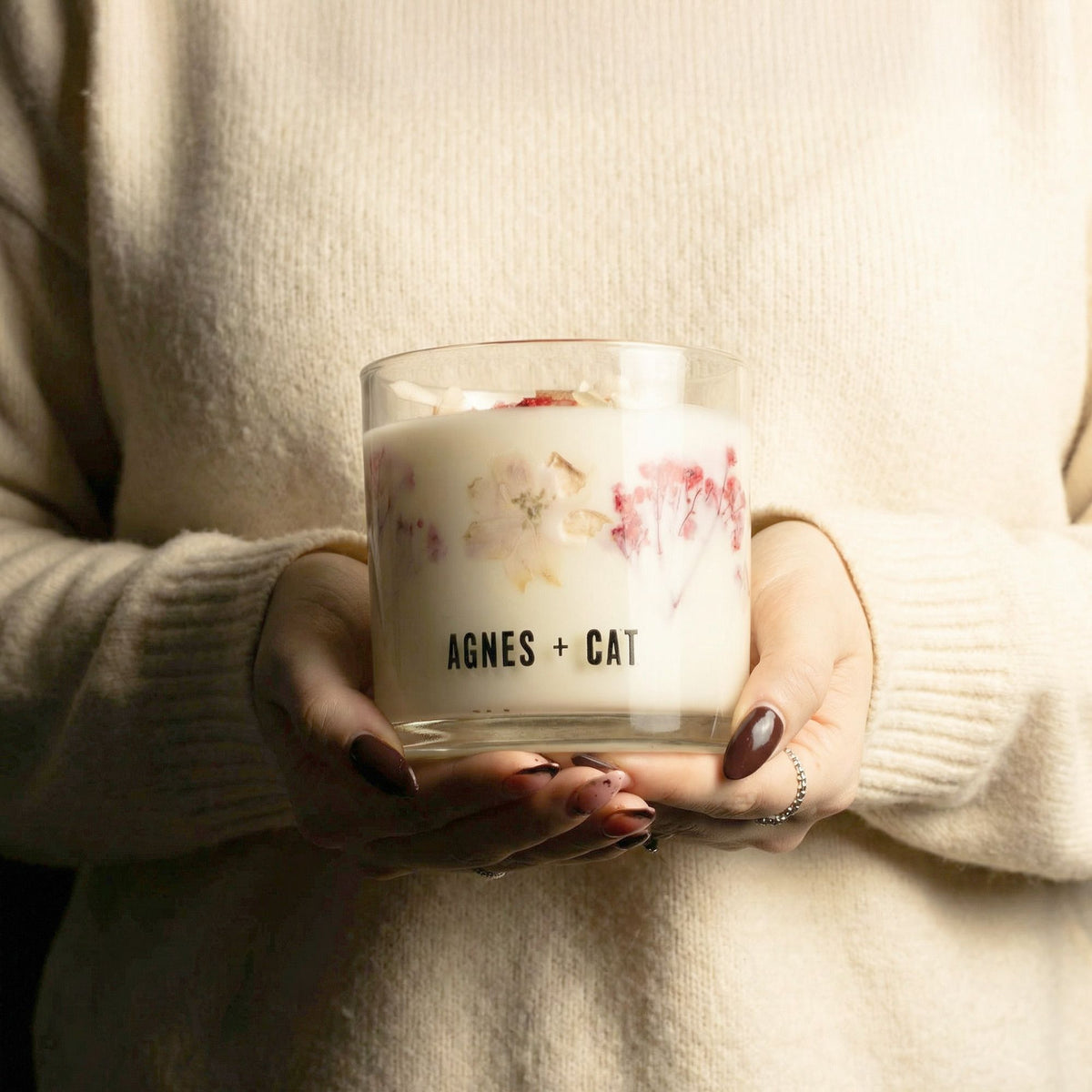Agnes + Cat Botanical Soy Wax Candle - Seasalt & Moss - product view 8