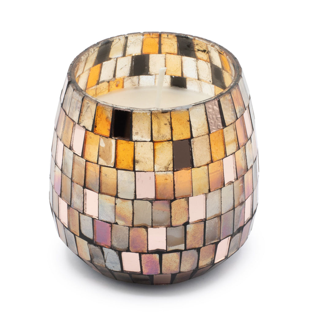 Medium Glass Jar Candles - Amber Mosaic - product view 4