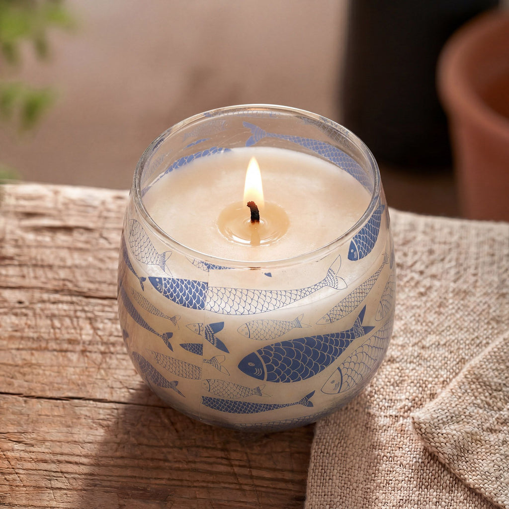 Medium Glass Jar Candles - Seabreeze - product view 4