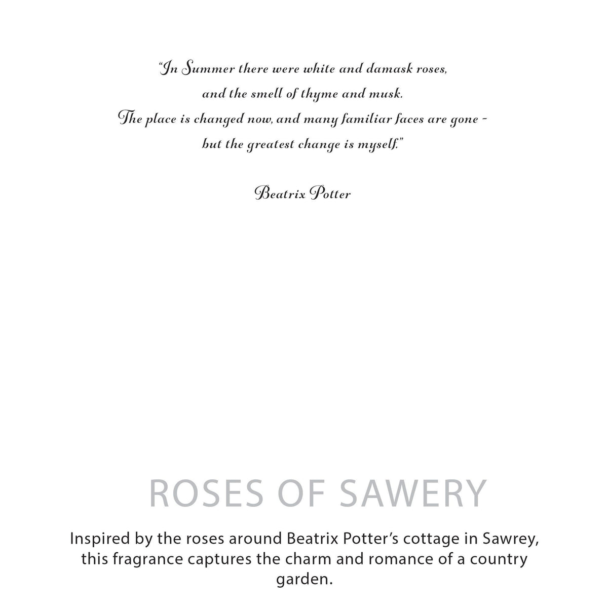 Agnes + Cat Botanical Soy Wax Candle - Roses of Sawrey - product view 4