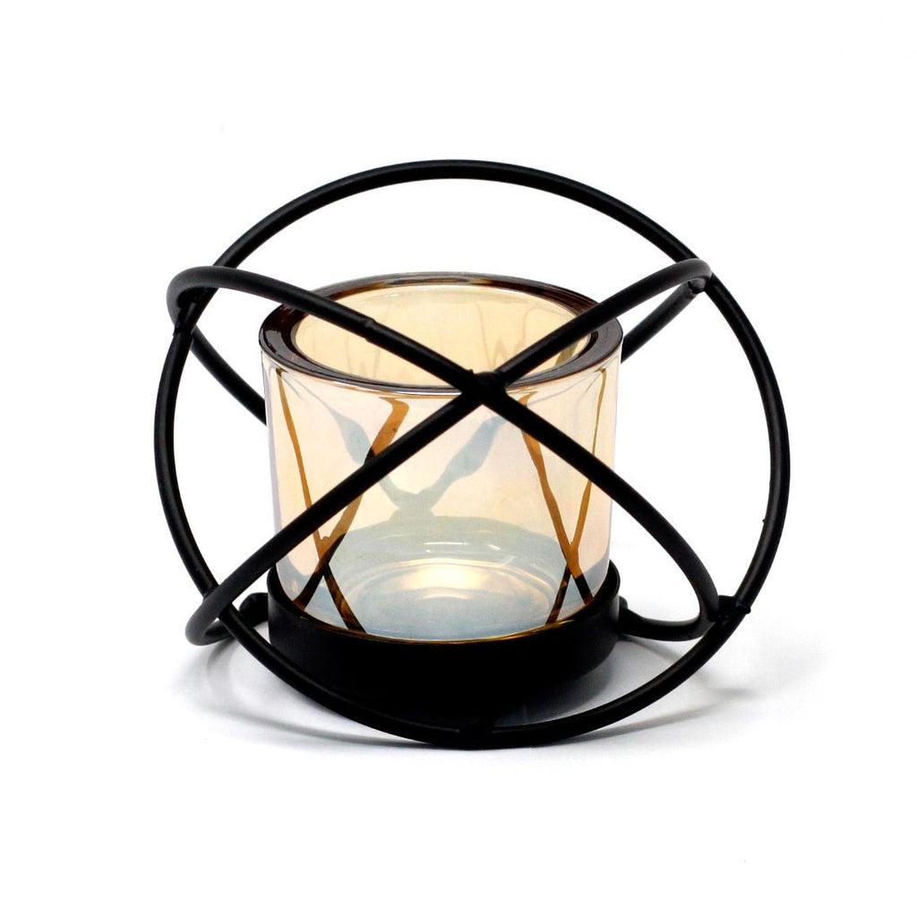 Centrepiece Iron Votive Candle Holder - 1 Cup Single Ball - product view 3