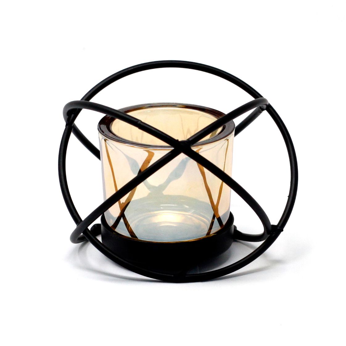 Centrepiece Iron Votive Candle Holder - 1 Cup Single Ball - product view 3