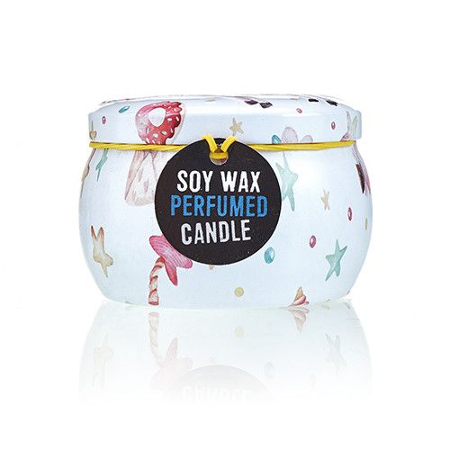 Art Tin Candle - Assorted Design - Unicorns - Moonstone - product view 4