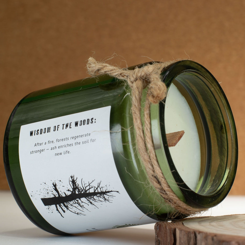 Greenman Woodwick Soy Candle - Ash & Woodsmoke - product view 4