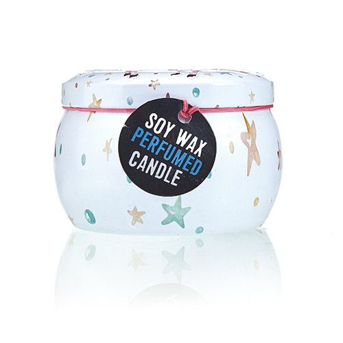 Art Tin Candle - Assorted Design - Unicorns - Moonstone - product view 5