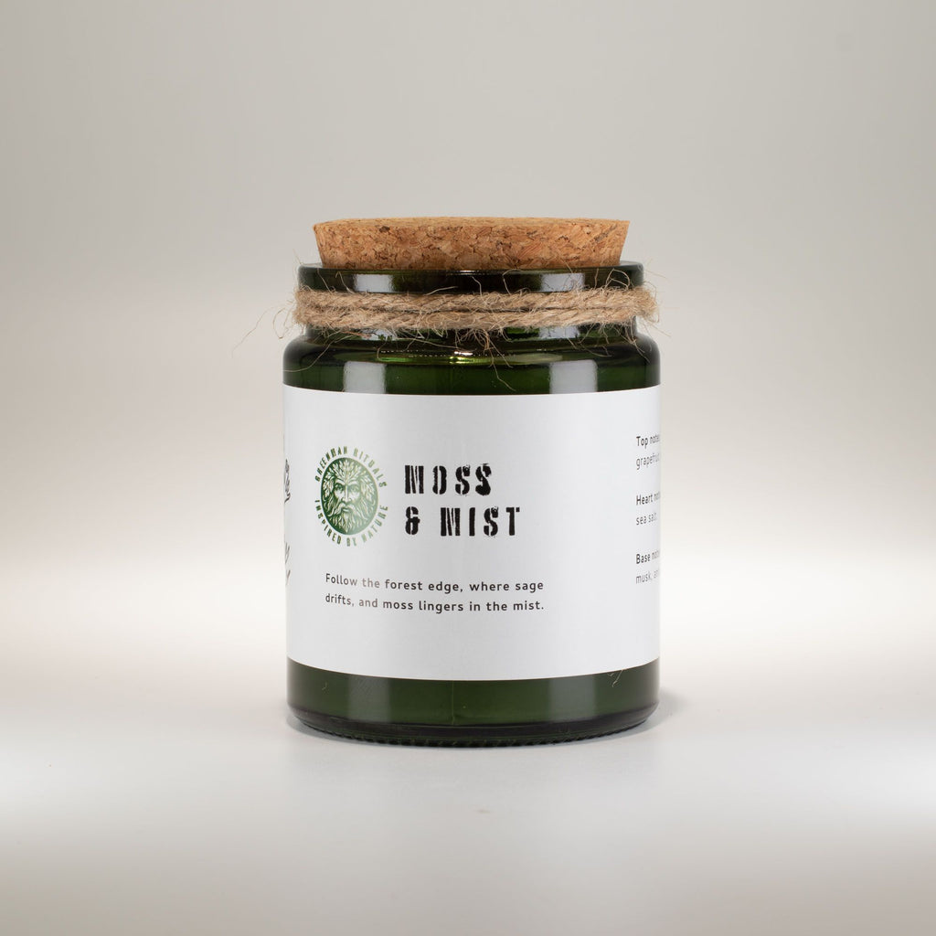 Greenman Woodwick Soy Candle - Moss & Mist - product view 3