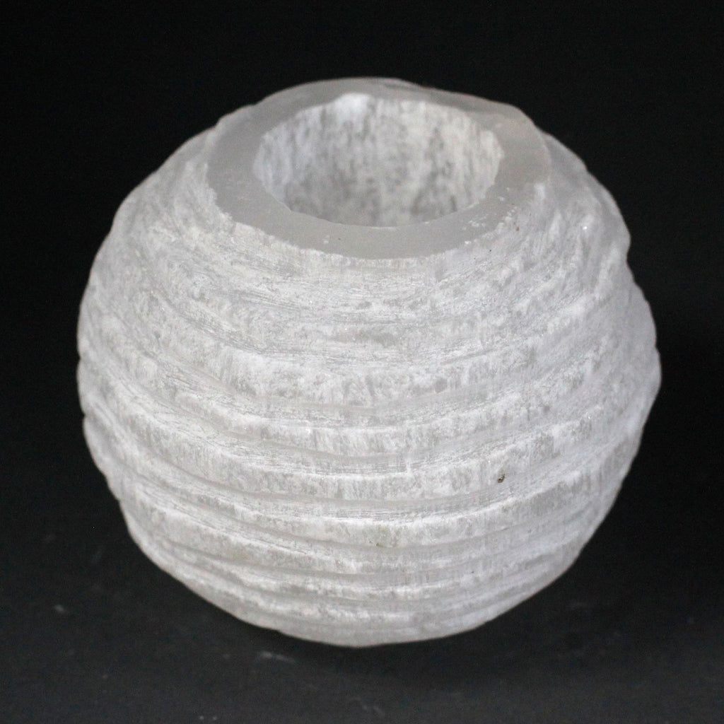 Selenite Snowball Candle Holder - 8 cm - product view 3
