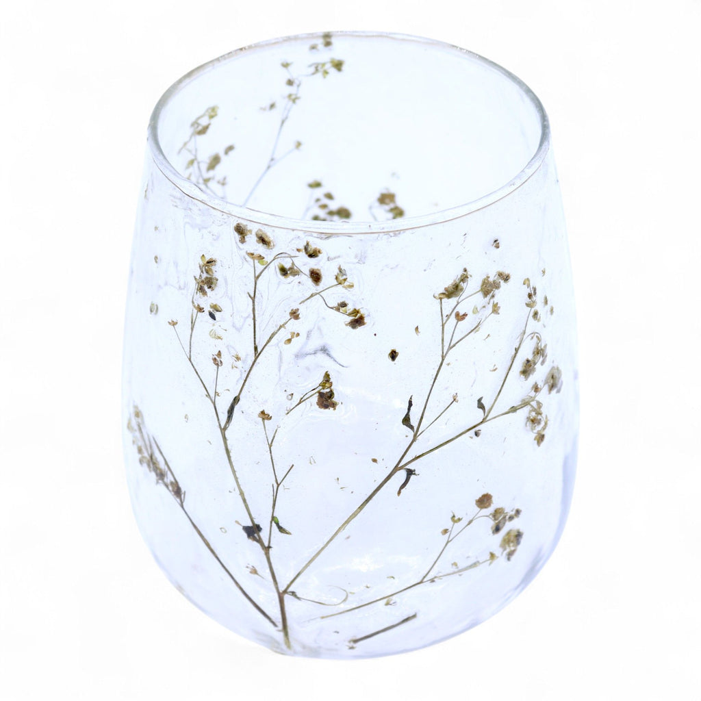 Natural Floral Glass - Vase Candle Holder - Margarita - product view 9
