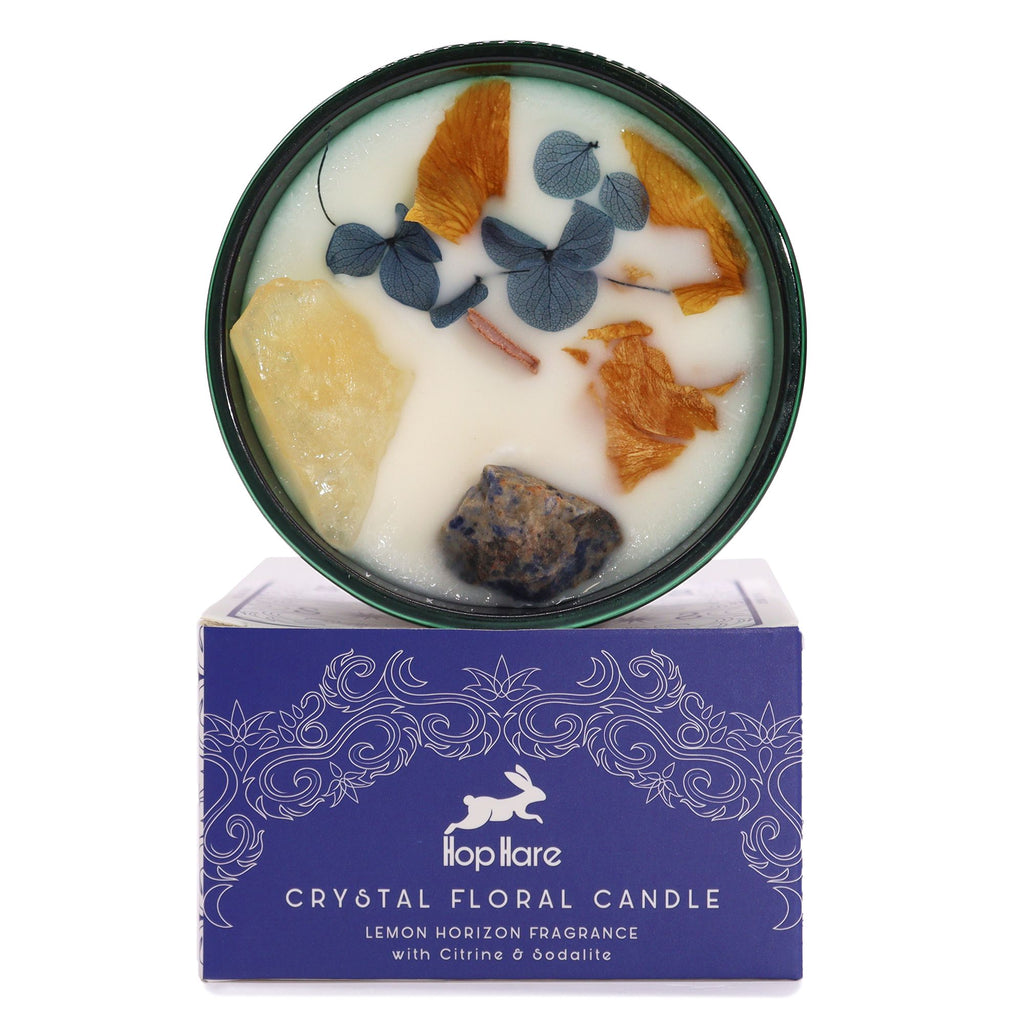 Hop Hare Crystal Magic Flower Candle - The Sun - product view 6