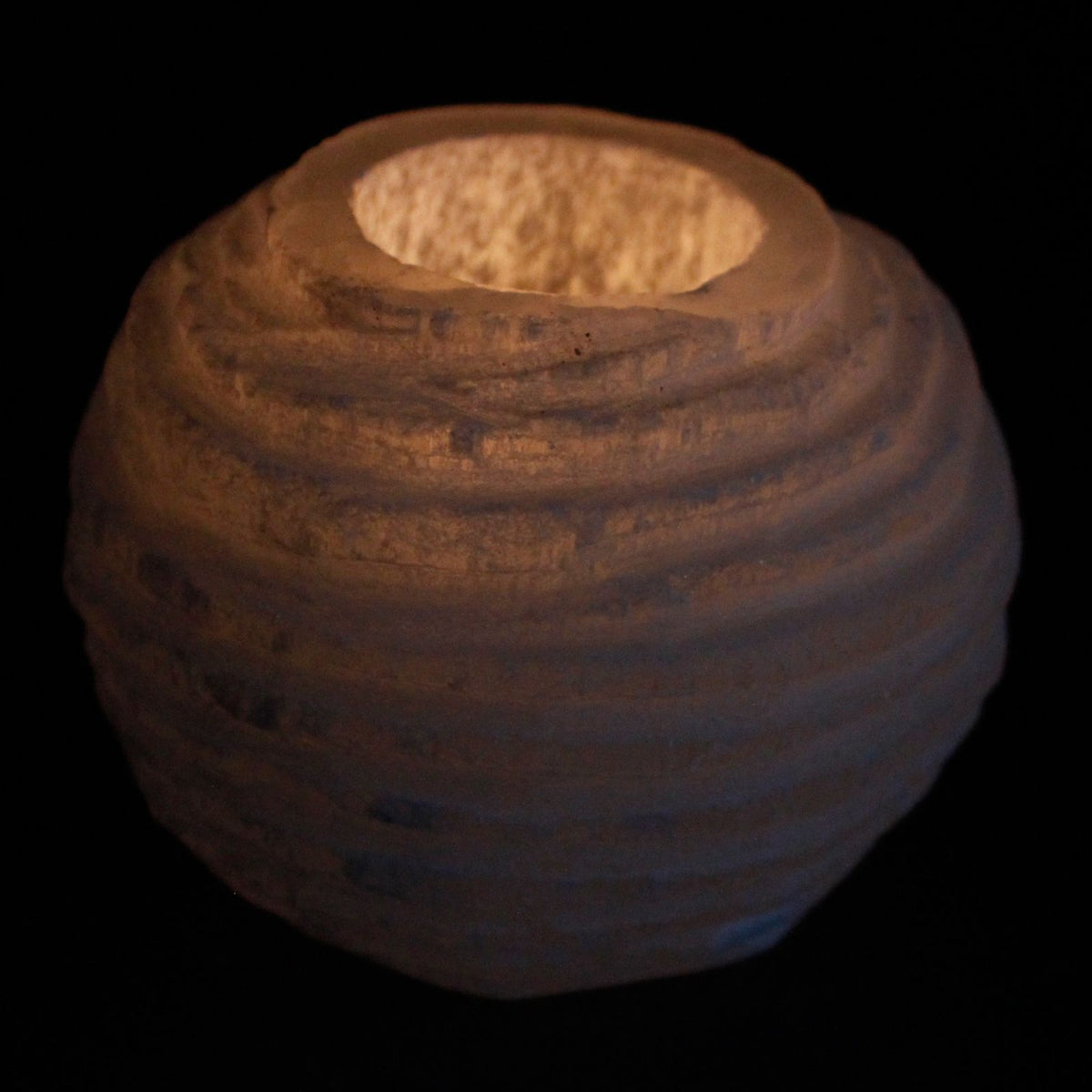 Selenite Snowball Candle Holder - 8 cm - product view 4