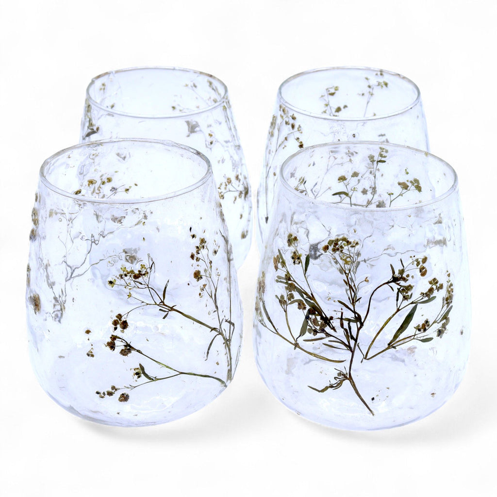 Natural Floral Glass - Vase Candle Holder - Margarita - product view 11