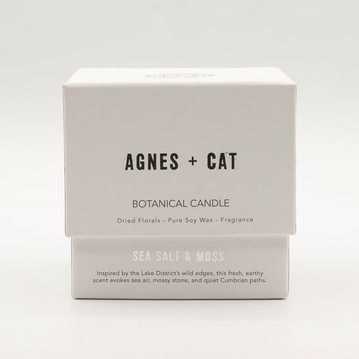 Agnes + Cat Botanical Soy Wax Candle - Seasalt & Moss - product view 10