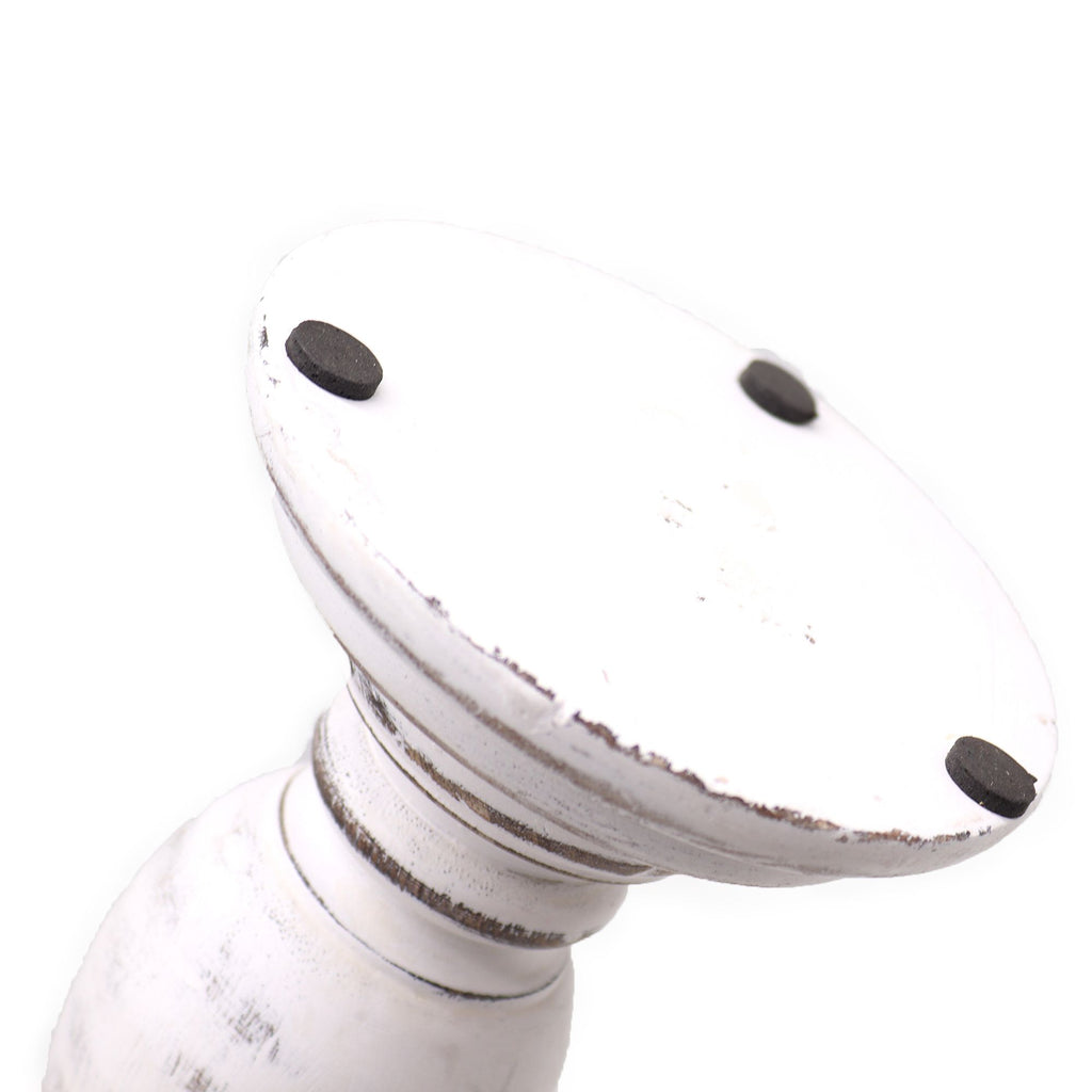 Classic Candle Stand - Whitewash - Small - product view 3