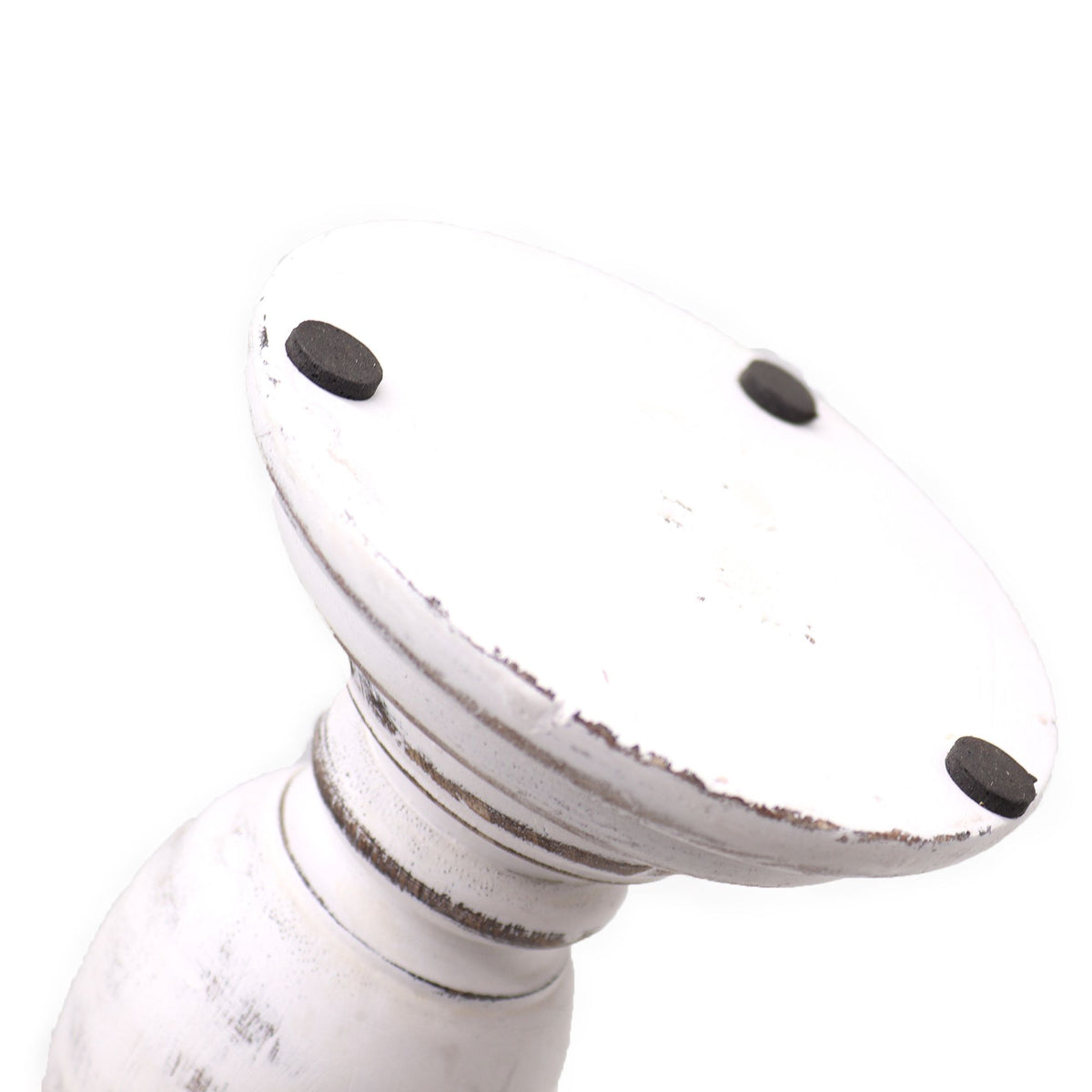 Classic Candle Stand - Whitewash - Small - product view 3