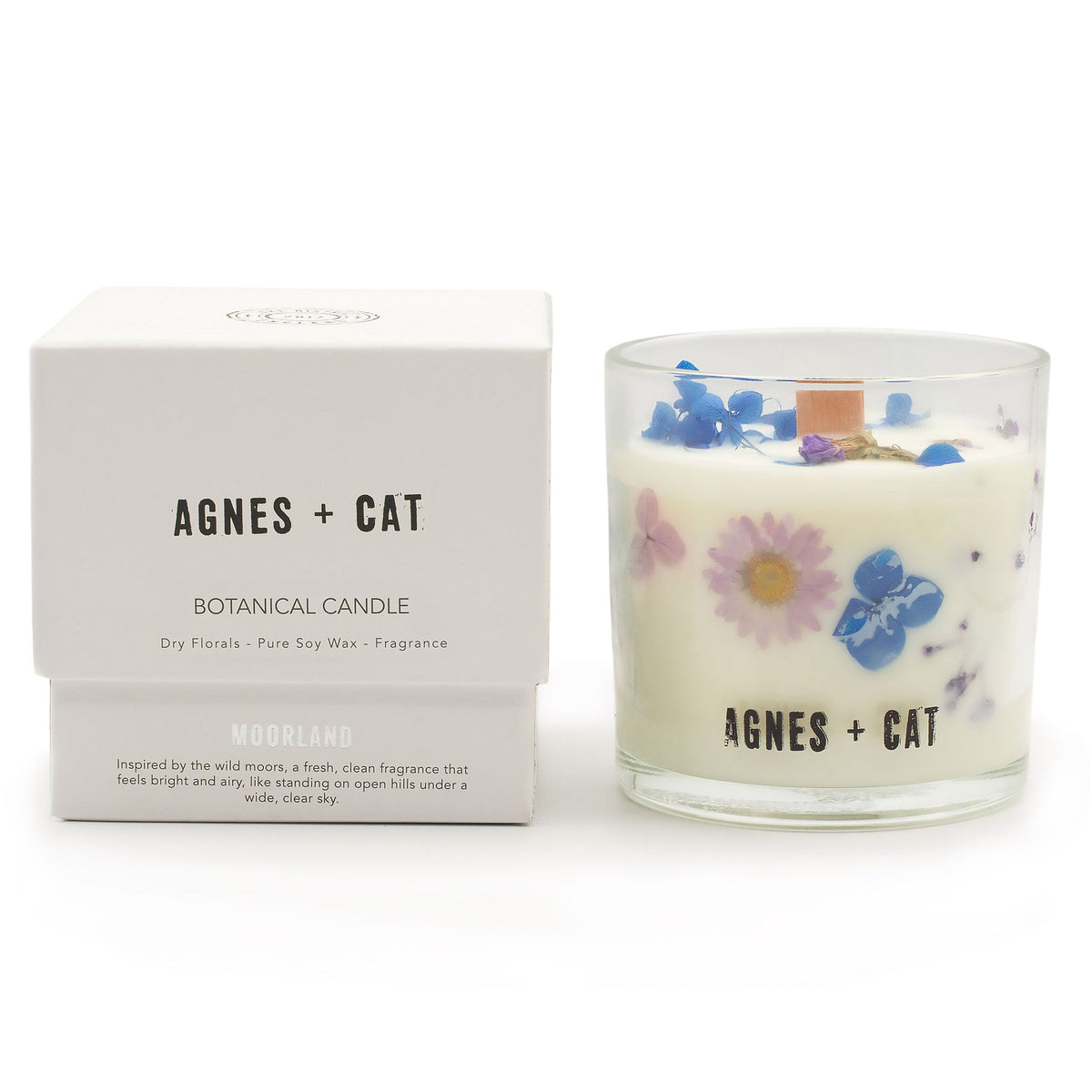 Agnes + Cat Botanical Soy Wax Candle - Moorland - product view 4