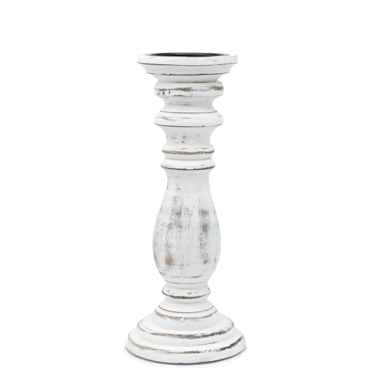 Classic Candle Stand - Whitewash - Medium - product view 5