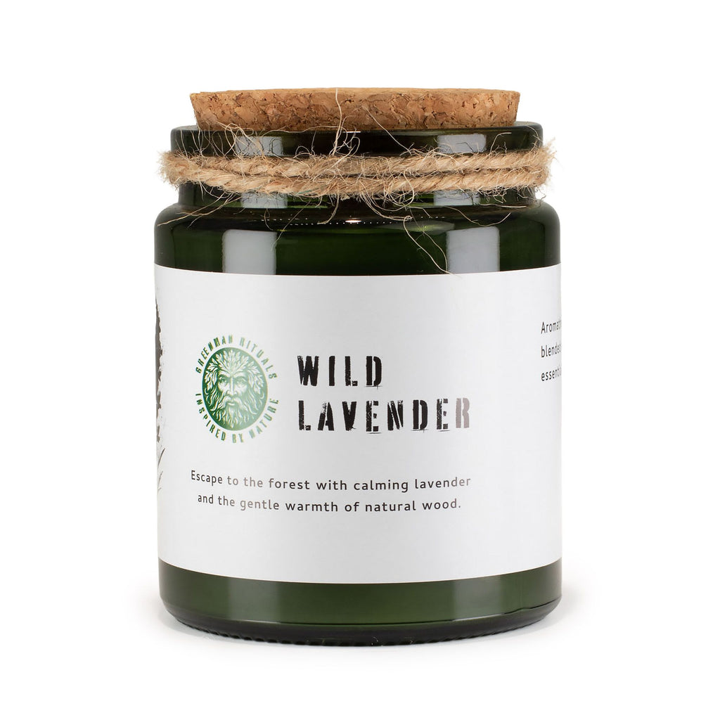 Greenman Woodwick Soy Candle - Wild Lavender - product view 4