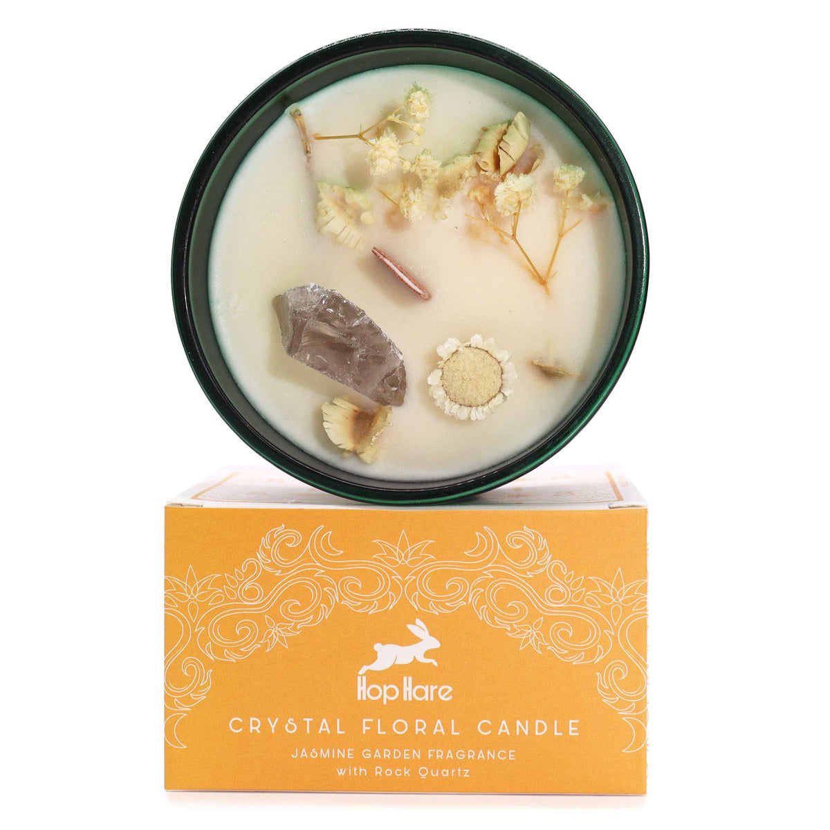 Hop Hare Crystal Magic Flower Candle - The Lion - product view 3
