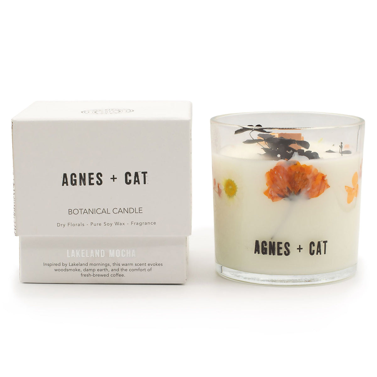 Agnes + Cat Botanical Soy Wax Candle - Lakeland Mocha - product view 5