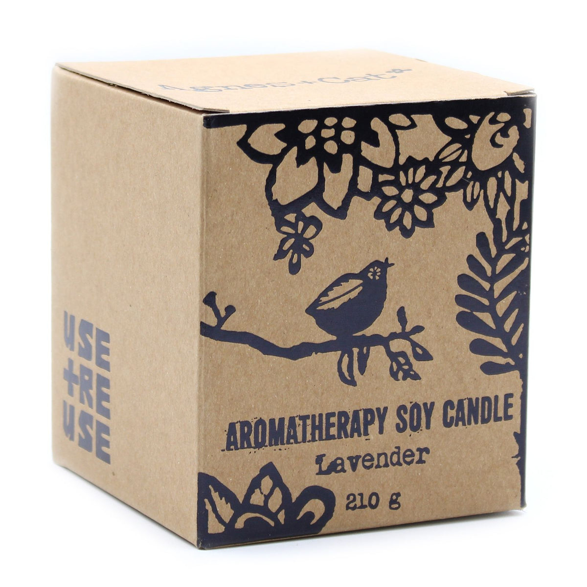 Agnes + Cat Herb Garden Candles - Lavender - product view 2