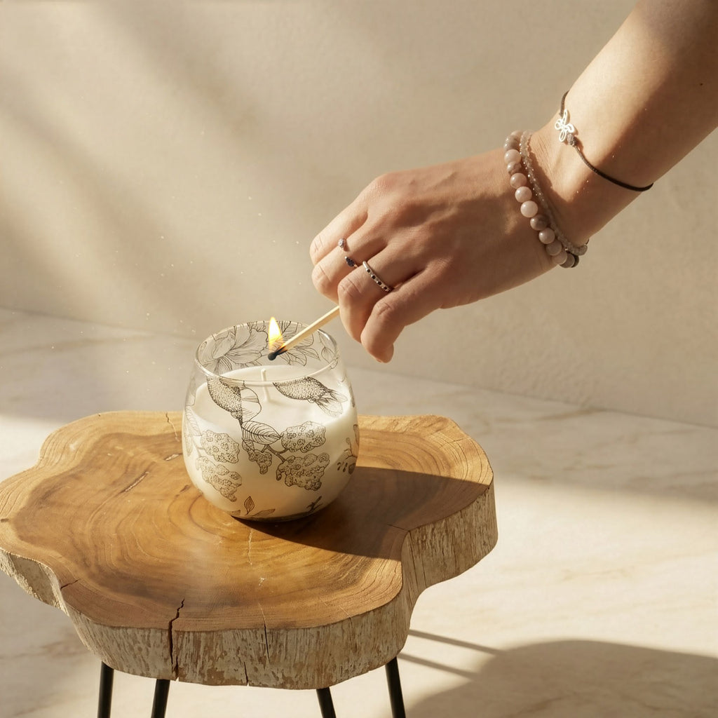 Small Glass Jar Candles - Drawn by Flame - product view 7