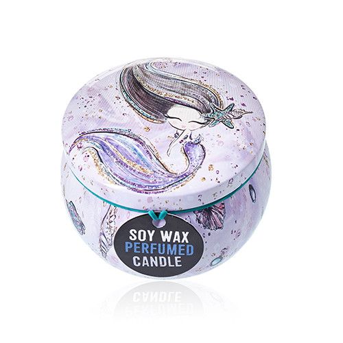 Art Tin Candle - Assorted Design - Sea life - Raspberry - product view 10