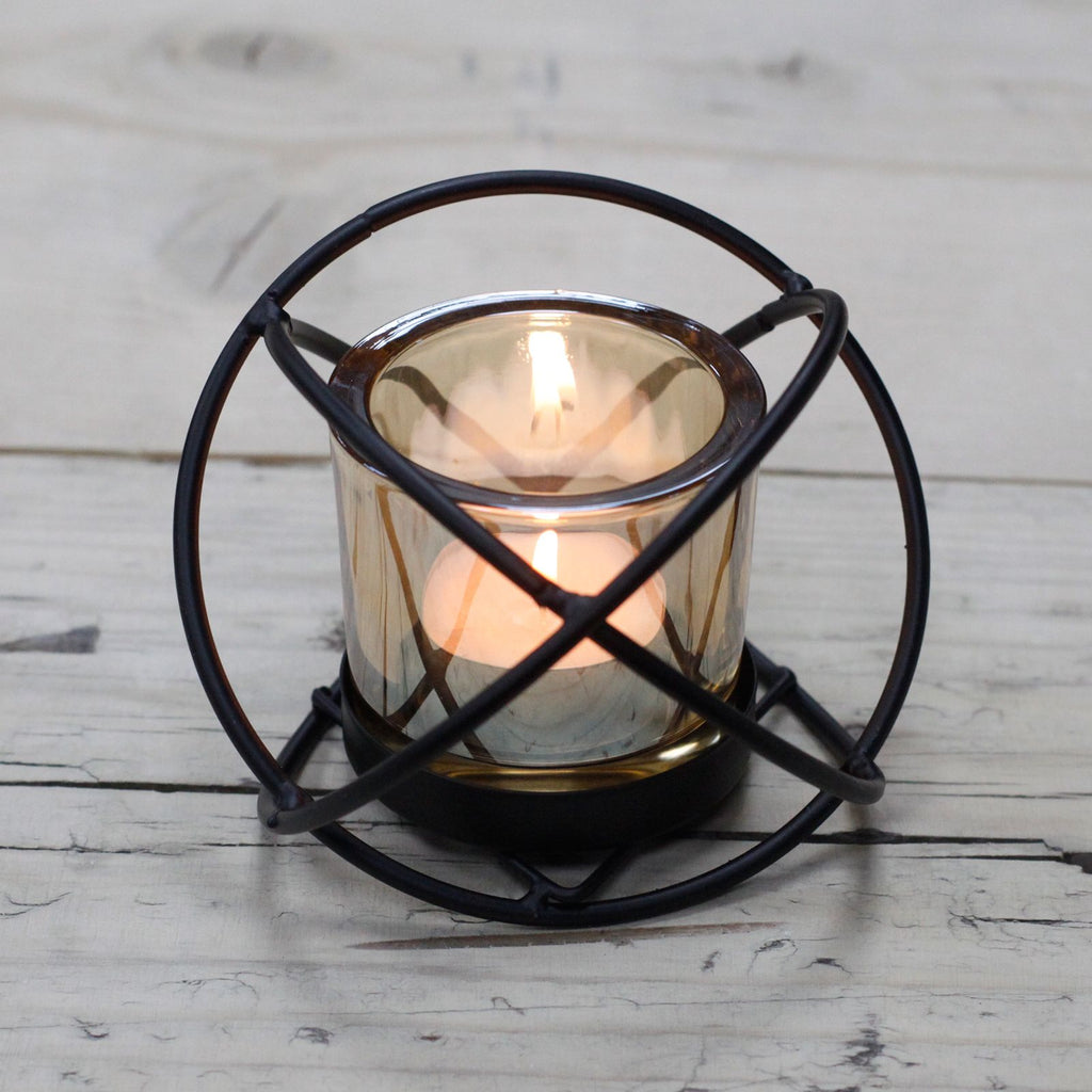 Centrepiece Iron Votive Candle Holder - 1 Cup Single Ball - product view 2
