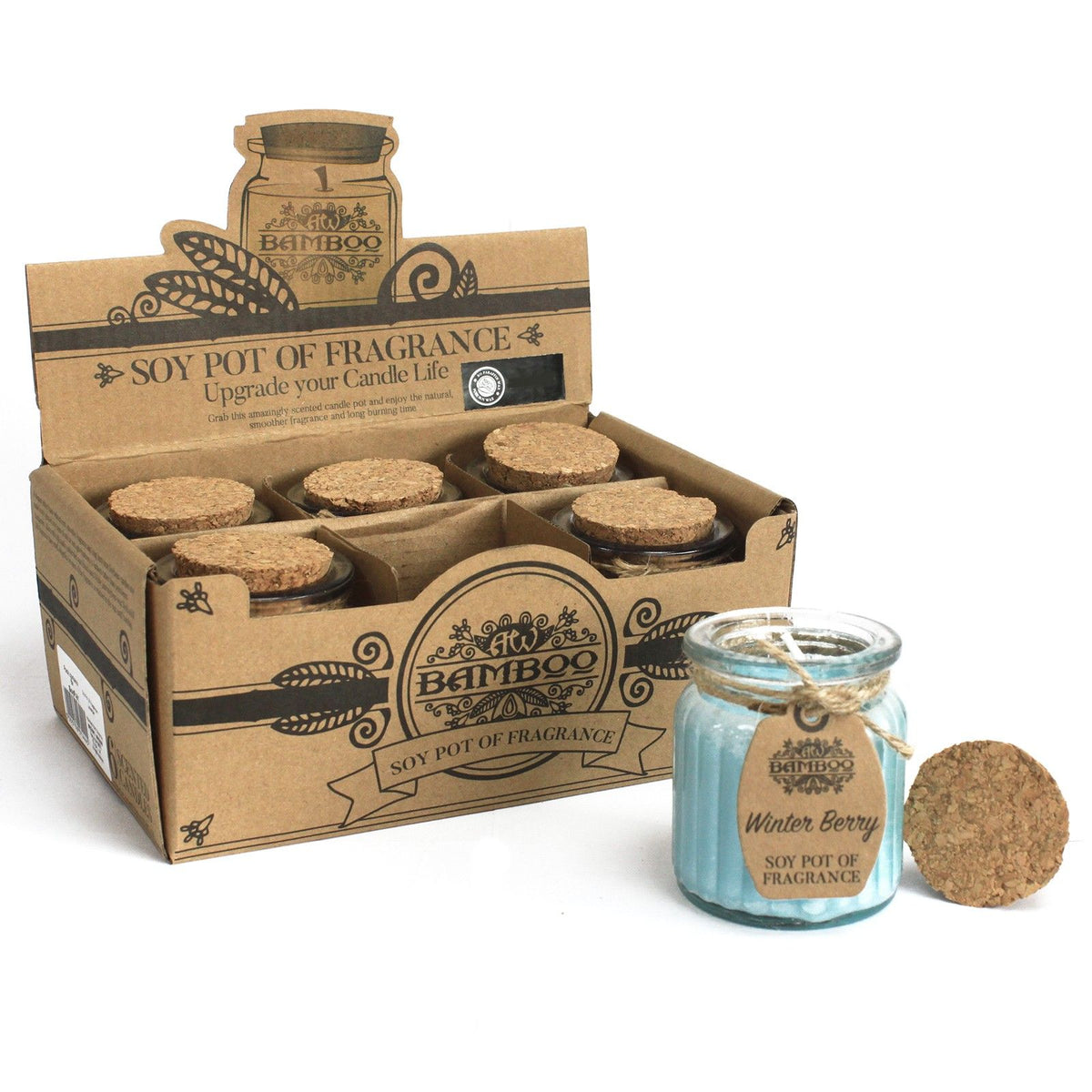 Winter Berry Soy Pot of Fragrance Candles - product view 4