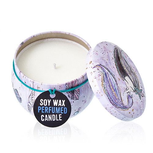 Art Tin Candle - Assorted Design - Sea life - Raspberry - product view 12