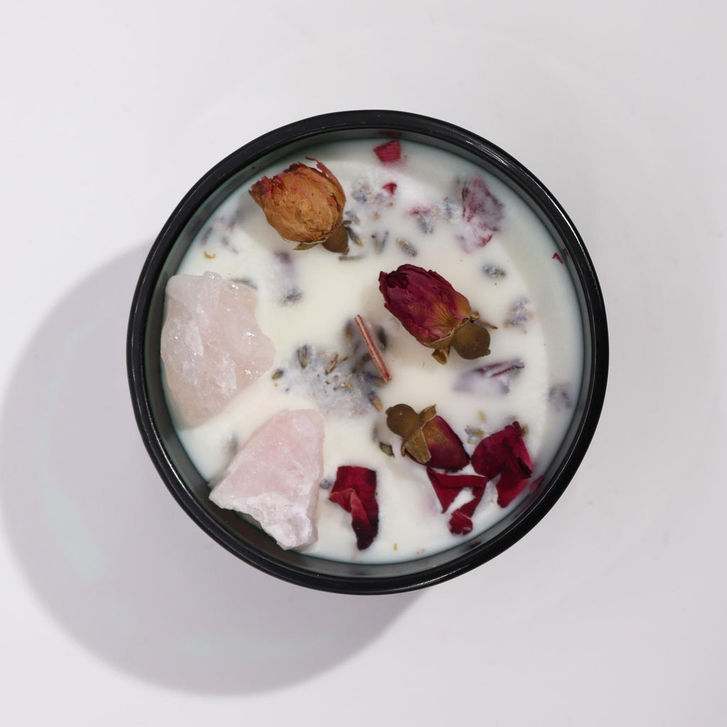 Hop Hare Crystal Magic Flower Candle - The Lovers - product view 7