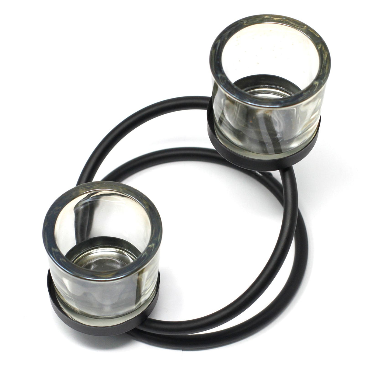 Centrepiece Iron Votive Candle Holder - 2 Cup Double Step - product view 3