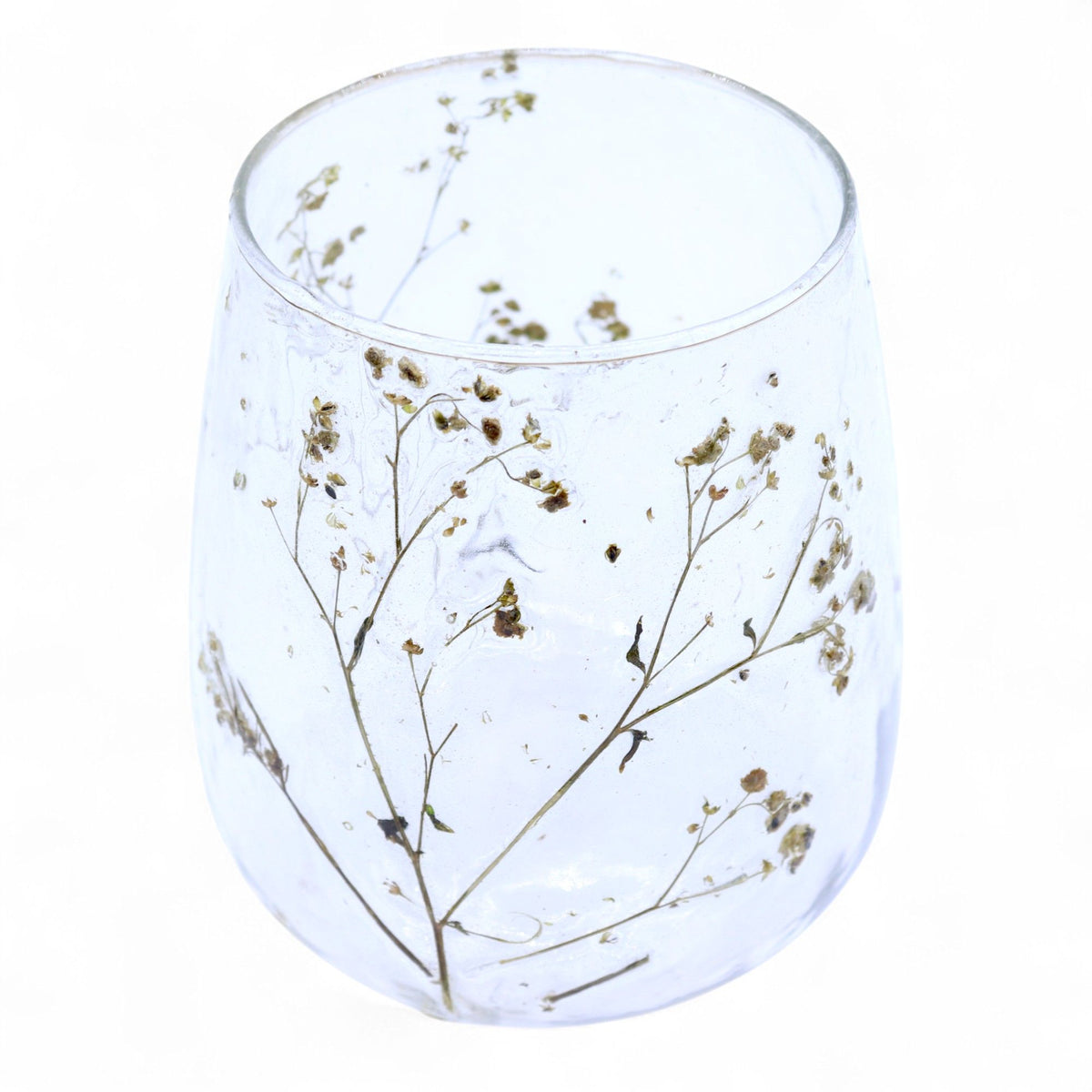 Natural Floral Glass - Vase Candle Holder - Margarita - product view 3