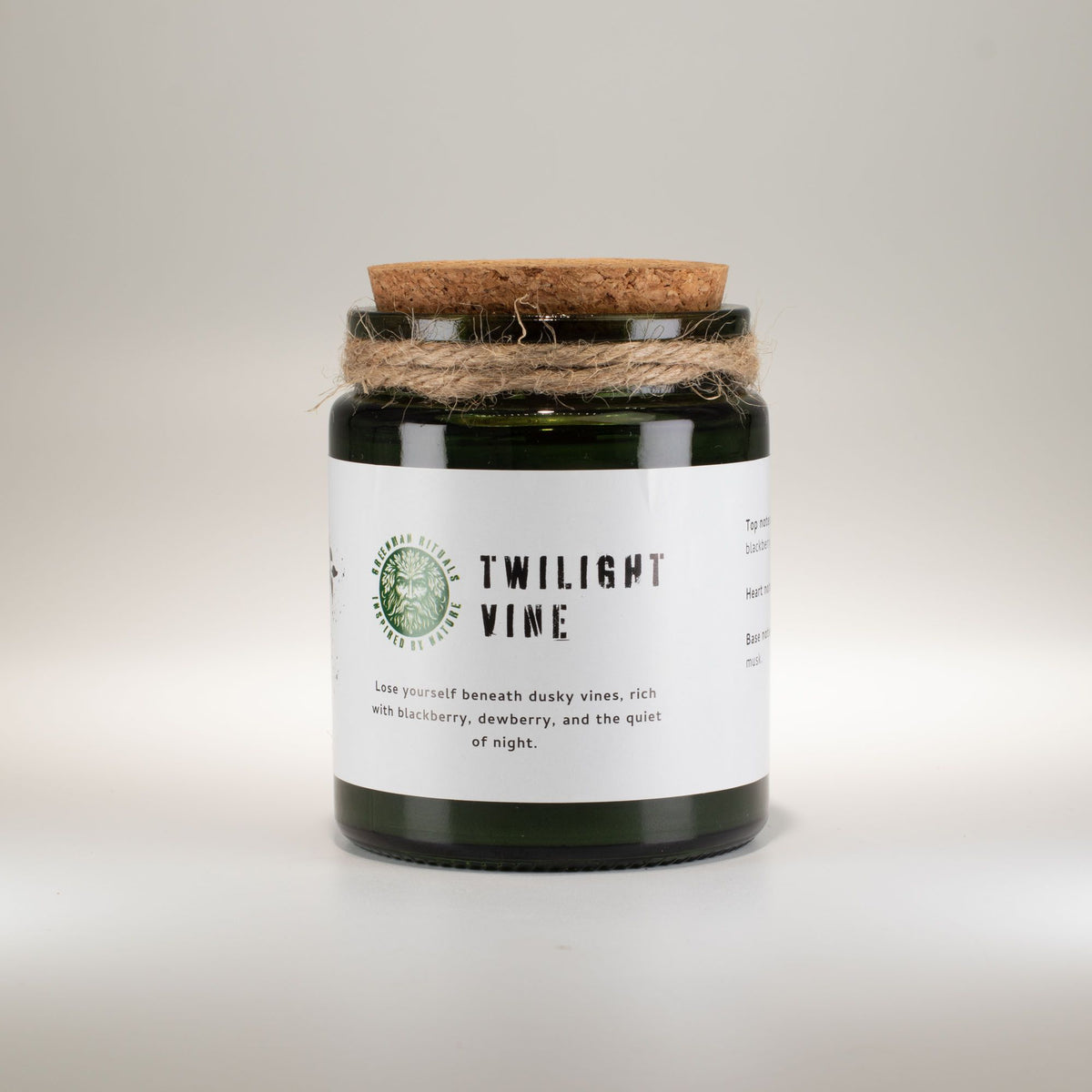 Greenman Woodwick Soy Candle - Twilight Vine - product view 2