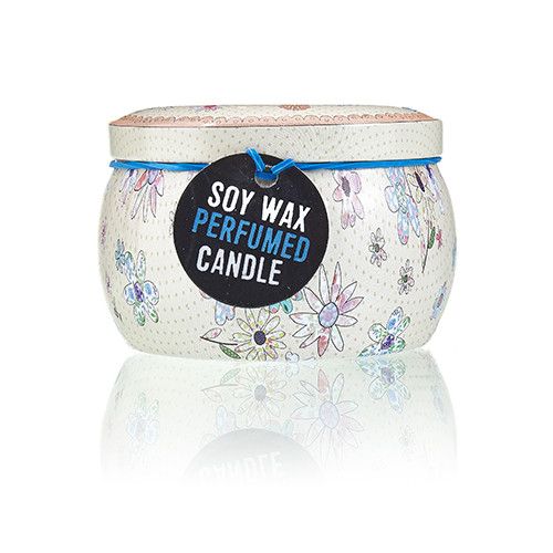 Art Tin Candle - Assorted Design - Friendly Messages - product view 3