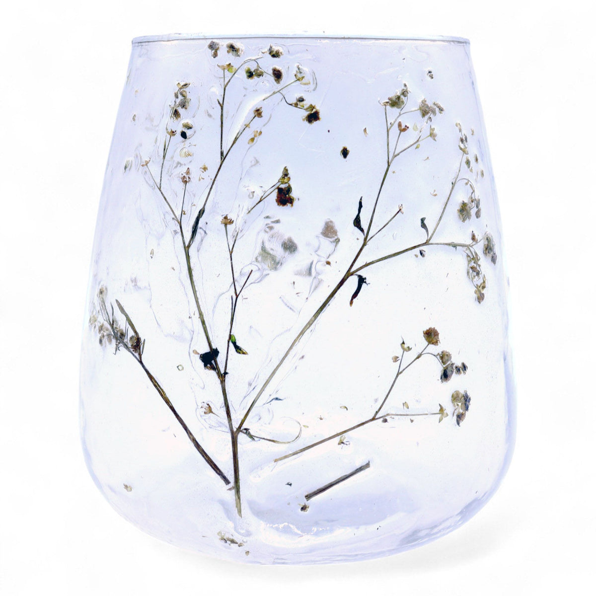 Natural Floral Glass - Vase Candle Holder - Margarita - product view 4