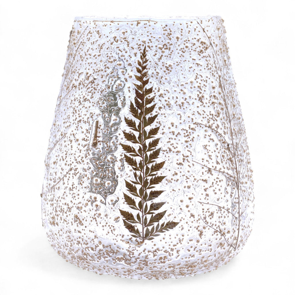 Natural Floral Glass - Large Bowl Candle Holder - Pino - product view 7