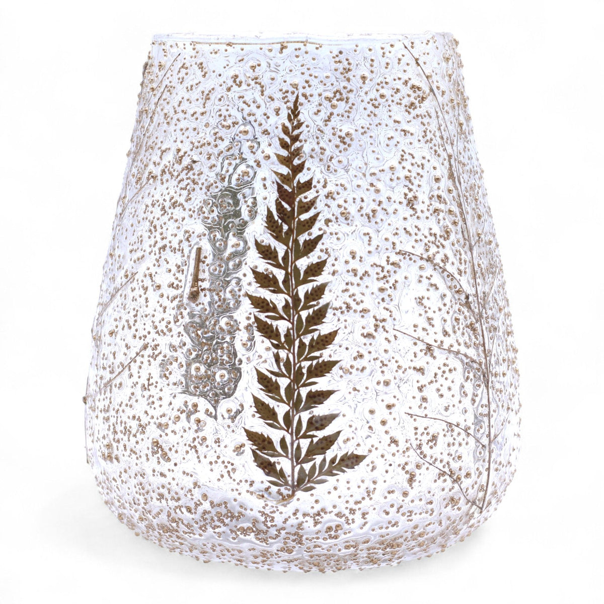 Natural Floral Glass - Large Bowl Candle Holder - Pino - product view 7